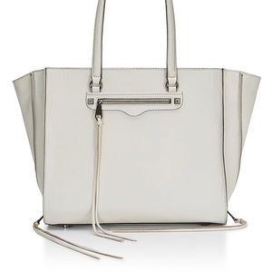 Rebecca Mincoff Gray Grey Bag Handbag Purse Tote Retail $295 NWT